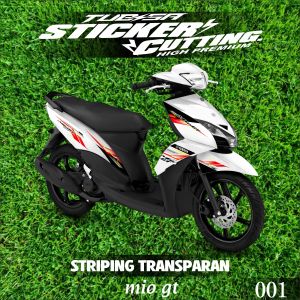 STRIPING TRANSPARAN UV  TERBARU MIO GT NEW DESAIN KEREN SIMPEL KODE.001