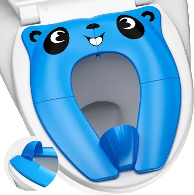 2019 Upgrade Portable Potty Seat with Splash Guard for Toddler Foldable Travel Potty Seat with Carry Bag Non-Slip