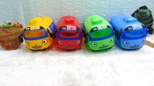 B-RODA Mainan Anak Mainan Bayi Balon Tiup Karakter Bis Bus Toya dengan Roda Warna Random