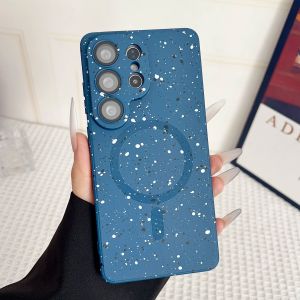 Luxury Silicone Magnetic Case For Samsung Galaxy S26 Edge S25 S24 S23 S22 S21 Ultra Plus A17 A56 A36 A26 A16 For Magsafe Cover