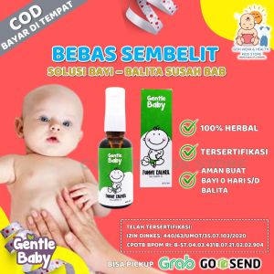 Perlengkapan Bayi Baru Lahir Gentle Baby Tummy Calmer Praktis Untuk Masalah Perut Bebas Sembelit Diare Kembung Pada Bayi Balita Bahan Alami Therapeutic Grade Essensial Oil Organik BPOM
