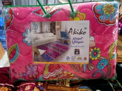 Karpet Malaysia Akiko Plus Tas 180x200 Perlengkapan Dekorasi Rumah Tangga Original Murah