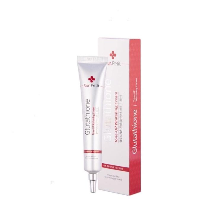 Hoàn Tiền 8%]Kem dưỡng trắng chuyên sâu Sur.Petit Glutathione Whitening  Tone Up Cream