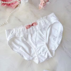 『Ship from MY』Japanese Plus Size Panty Underwear Beads Comfortable Ribbon Embroidery 大码内裤 M L XL XXL