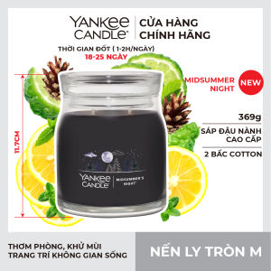 Nến ly tròn sáp đậu nành Yankee Candle size M (369g) - Midsummers Night