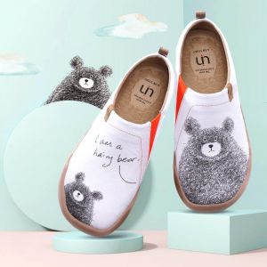 UIN Toledo I Fashion Womens Shoes Cartoon Animal Bear Loafer Art Travel Shoes-BE WITH YOU