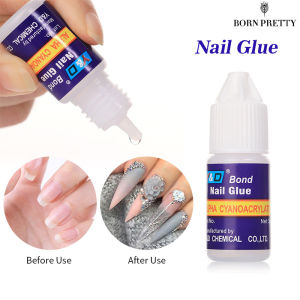 BORN PRETTY 1/5/10pcs 3g Nail Glue Fast Dry Adhesive Acrylic Art False Tips 3D Decoration Nail Rhinestone Nail Glue False Tip Manicure Nail Art Tools