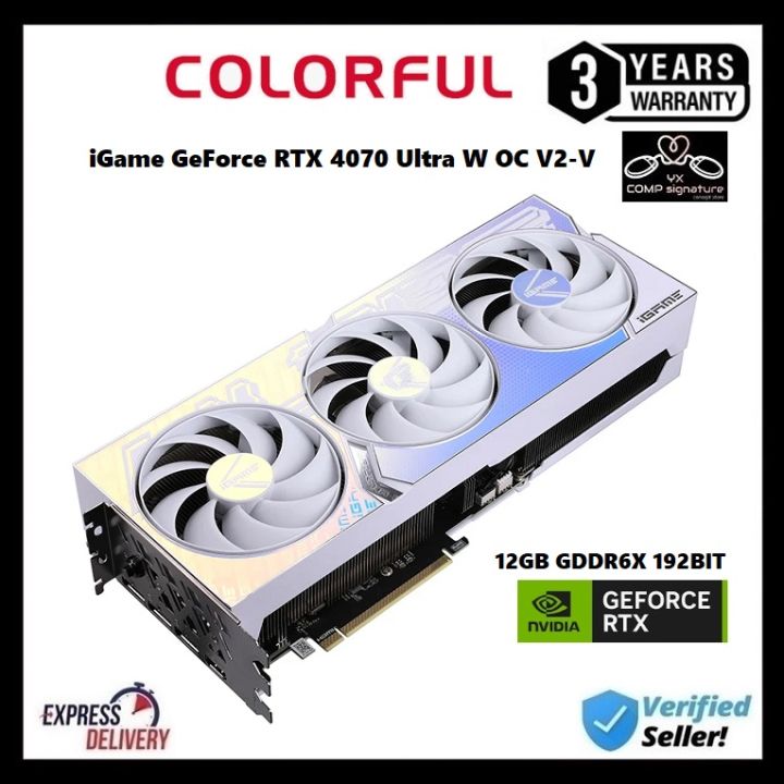 COLORFUL iGame GeForce RTX4070 Ultra W OC V2-V 12GB GDDR6X 192BIT ...