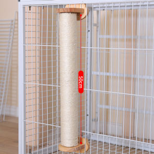 Rubvrenti Cat Scratching Post Sisal Rope Durable Scratch Proof Stable Base Cat Scratcher Indoor Pet Supplies