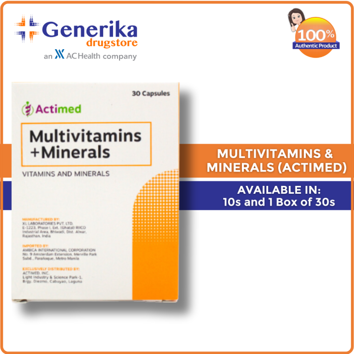 Multivitamins + MInerals Softgel (Actimed) Lazada PH