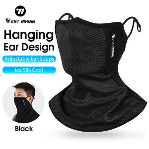 WEST BIKING Washable Full Face Mask Headwear Ice Silk Anti-UV Tube Mask For Men Outdoor Sport Running Half Face Mask Windproof Motorcycle Balaklava Mask