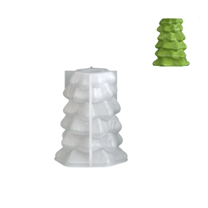 Khuôn silicon linh hoạt cho Nhựa Tự làm cây giáng sinh đế giữ crafting với trang trí hoa khô