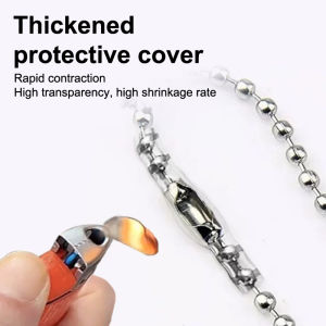 QUANSEN 4 8PCS 2.5mmx10cm Pearl Chain Anti-drop Transparent Protective Cover Bead Chain Anti-lost Cover DIY Accessories