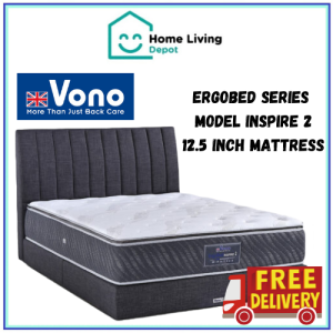 (Free Delivery) Vono ErgoBed Series Inspire 2 Mattress / 12.5 inch Thickness / 15 Years Warranty/12.5 inch Tebal/Tilam/King/Queen/SuperSingle/Single