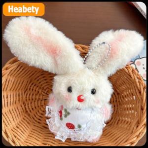 【2-3 ngày giao hàng】 Phim Hoạt Hình Dễ Thương Tai Dài Thỏ squeak búp bê sang trọng nhồi bông đồ chơi Keychain Mặt dây dây buộc nữ tính Keyring Túi treo đồ trang trí quà tặng
