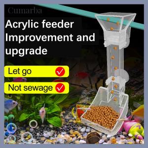[Cumarba] Aquarium Transparent Feeding Tube Set Acrylic Aquarium Feeder Shrimp Feeder Feeding Container Accessories Tools