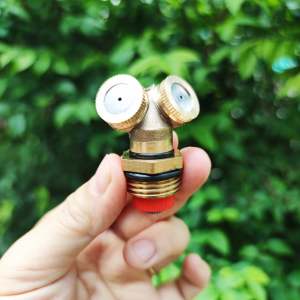 หัวฉีดพ่นละอองน้ำ (ทองเหลือง) มีไส้กรอง ข้อต่อเกลียวนอก 4 หุนหรือ 1/2 นิ้ว