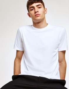 RuiMing ผ้าCotton100% โคตรนุ่ม เสื้อยืดคอกลม สีพื้น เสื้อยืดสีขาว เสื้อยืดคอกลมผู้ชาย เสื้อยืดผ้าคอตตอน