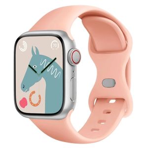 Silicone Strap For Apple Watch Band 10 42mm 46mm 49mm 45mm 44mm 41mm 40mm 38mm Loop Bracelet Belt iWatch Series Ultra 2 9 8 7 6 5 4 3 SE