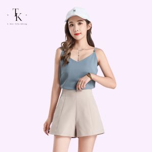 quần sooc nữ cạp cao cho nữ quần short cạp cao chất tuyết mưa siêu hot_xmtk022