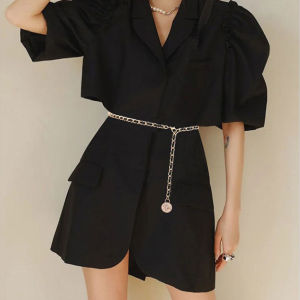 เครื่องประดับ L1-C03 เข็มขัดโซ่ถัก, เข็มขัดเอว สำหรับผู้หญิง - เข็มขัดสำหรับผู้หญิง