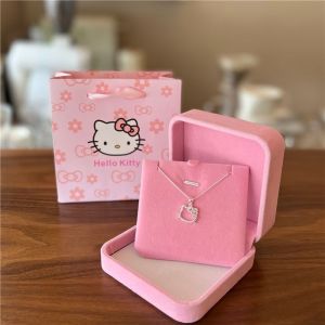 Kalung Wanita Titanium Anti Karat Dengan Liontin Kupu-Kupu Cinta Banyak Model Tidak Luntur Women Love Butterfly Chain Necklace