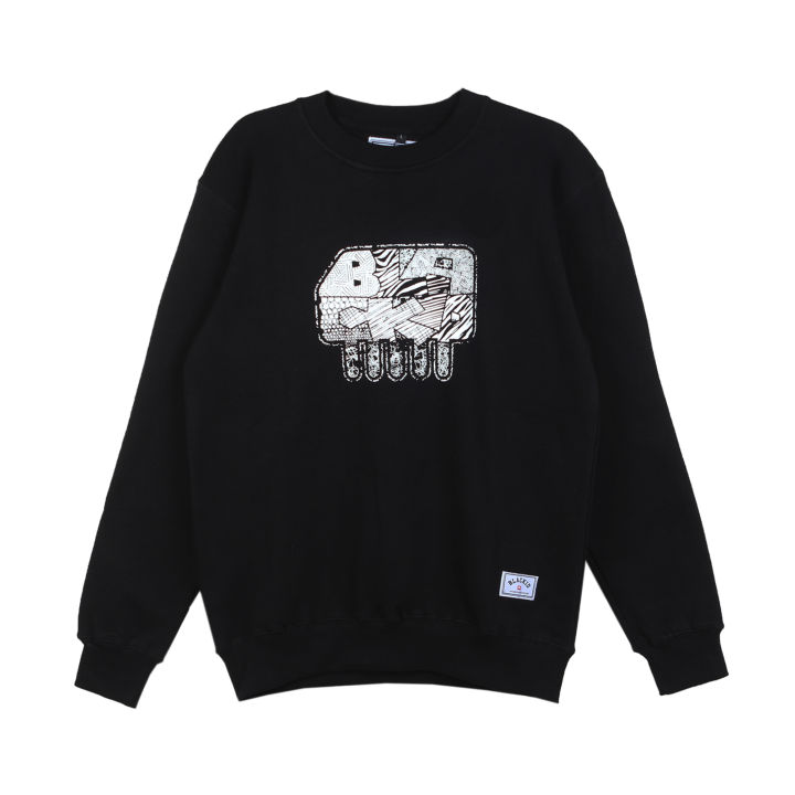 deres 13th back line crew neck sweater deres 13th back line crew