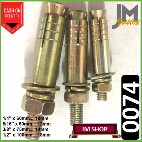 JM H-0074 | Dynabolt /Dyna Bolt | 1/4