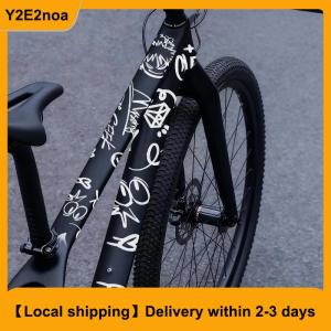 【Local shipping】 1 Set MTB Road Bikes Frames Sticker Cartoon DIY Reflective Waterproof Cycling Decals Bicycle Stickers For Bicycle Frame Top Tube