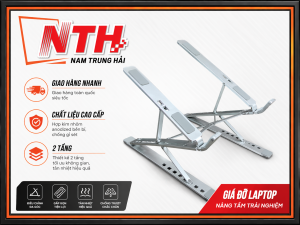 Giá đỡ Laptop kệ đỡ Laptop bằng nhôm 2 tầng 1tầng có thể chỉnh góc nhìn nâng chiều cao mẫu mới N8