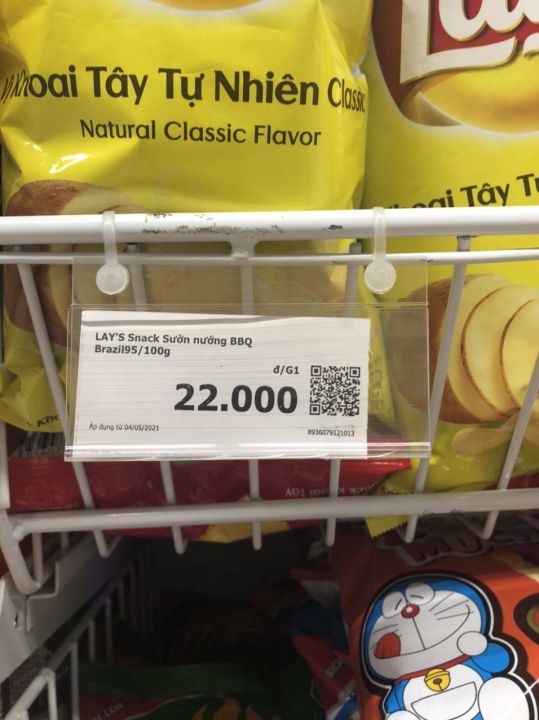 Nẹp bảng giá siêu thị, Kẹp tem nhựa cài giá sản phẩm có dây treo, khuy ...