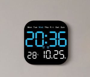[Có sẵn] Đồng hồ điện tử kỹ thuật số 7 inch để bàn/treo tường có led hiển thị ngày tháng nhiệt độ - thegioimodule