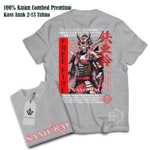 Baju Kaos Anak FF Free Fire Samurai Bahan Katun Combed 24s