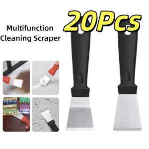 20Pcs Stainless Steel Shovel Kitchen Oil Cleaning Straight Shovel Steel Putty Scraper Putty Knife