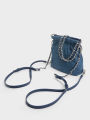 CHARLES ＆ KElTH  CK2-60782390-1 Mini wandering bag denim backpack. 