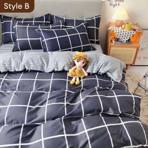 DreamHug PREMIUM Quality 4 in 1 CLEARANCE SALE Soft Skin-friendly Cotton SLV Size Full Size Bedsheet Pillowcase Bedding Suit Affordable Luxury Bedding