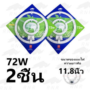 แผงไฟเพดานกลม LED18W/24W/36W/48W ตัวใช้แทนหลอดนีออนกลม รุ่นประหยัด พร้อมเต๋าต่อสายไฟแม่เหล็ก