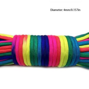 COMEMECO Linh hoạt Dây dù cầu vồng Bền bỉ Đa sợi Dây dù 5/10/31 triệu Dây cứu sinh Hoạt động cắm trại ngoài trời