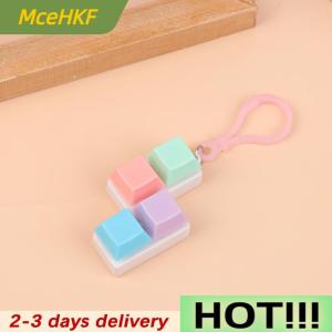 MceHKF Finger Keyboard Fidget Toys DIY Sensory Fidget Keyring Mechanical Keyboard Toys For Kids Adults