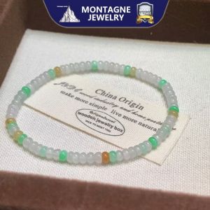 Montagne Jewelry Natural 4mm Grade A Burma Jade Bracelet Jadeite Fine Jewellery