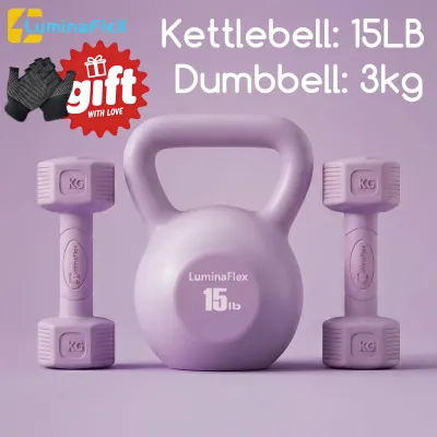 LuminaFLex Dumbbell Set 1kg/2kg/3kg Sports eEquipment Fitness Dumbbell and Kettlebell High Dumbell