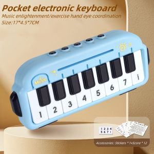 Music Kids Electronic Piano Toys Musical Instrument Early Educational Pocket Piano Keyboard