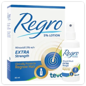 Teva Regro 5% Extra Strength Scalp Hair Solution | Hair Lotion | 80ml