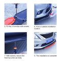 4Pcs Front Lips Bumper Depan Winglet Bumper Mobil Universal Lips Bumper 181Cm Bahan PP. 