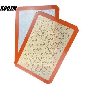 KOQZM Nonstick Silicone Mat Baking Oven Pastry Liner Macaron Cake Sheet Kitchen