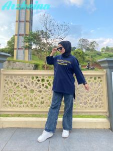 Atasan wanita terbaru belah samping Atasan wanita Arzheina Atasan wanita hijab terlaris atasan wanita Oversize