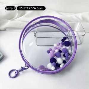 【Damaiii】กระเป๋าใส่ตุ๊กตา Baby Three ถุงใส่ลาบูบู้ กระเป๋าใส PVC ทรงกลม กันฝุ่น แบบพกพา