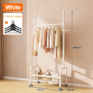 CD Clothes Hanging Rack Heavy Duty Thicken Stainless Hanging Rack for Clothes Organizer Bedroom