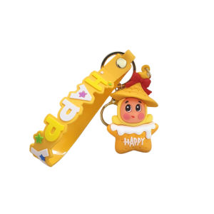 🔥IN STOCK🔥 Twinkle Twinkle Keychain with Strap  PVC Kawaii Character Bag Charm  Durable Key Ring