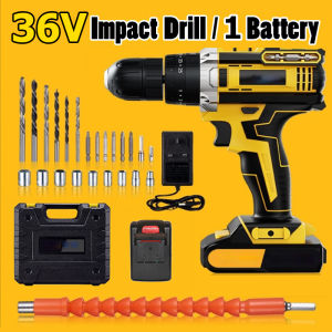 Cordless impact hammers screwdrivers and portable wall-mounted electric drills for home and commercial use